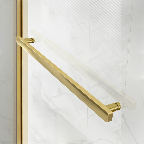 душевая дверь vincea slim soft 120 vds-1ss120clg профиль золото брашированное, стекло прозрачное