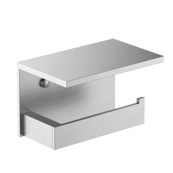 Держатель туалетной бумаги Timo Petruma 15243/13 с полкой для телефона, никель