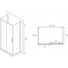 душевой уголок 160x75 см abber schwarzer diamant ag30160b-s75b-s75b прозрачное