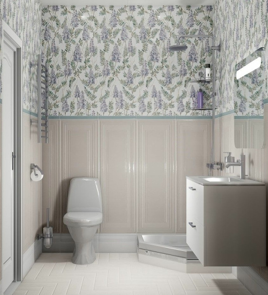 Керамическая плитка Kerama Marazzi Монфорте беж панель обрезной 14005R настенная 40х120 см