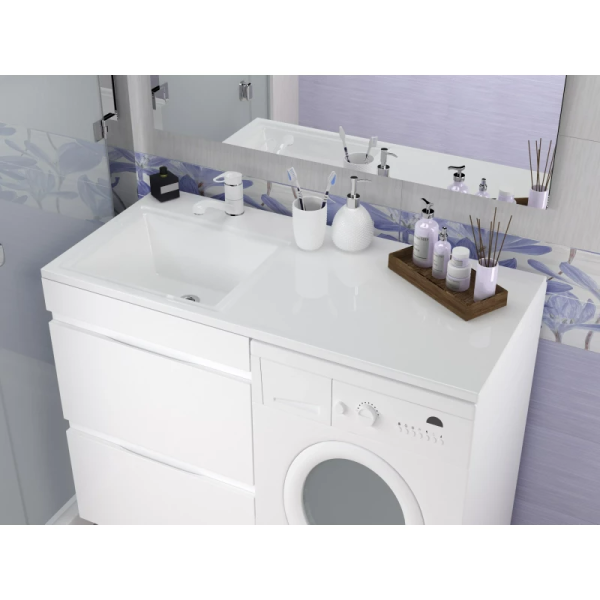 раковина style line estetus даллас сс-00002390 на стиральную машину, 100.3x48.3 см, белая
