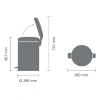 мусорное ведро brabantia newicon 114069