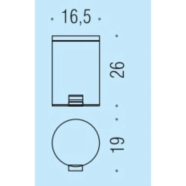 Ведро для мусора Colombo Design Hotel B9962
