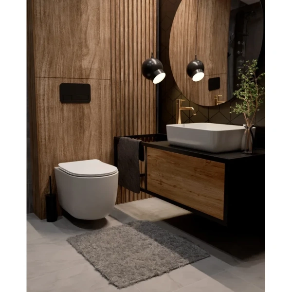 смеситель для раковины aquame siena aqm6214gg без донного клапана, золотой