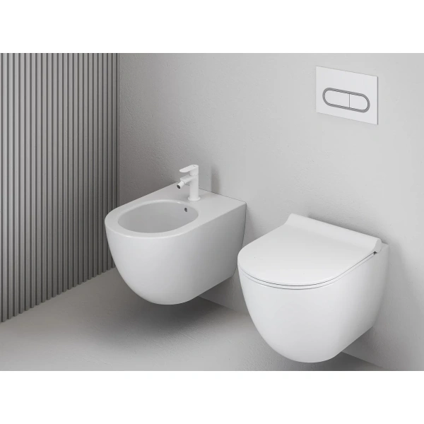 смеситель ravak eleganta x070258 для биде, без донного клапана, белый матовый