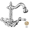 Смеситель Webert Dorian DO710402010 для биде, с донным клапаном, золотой
