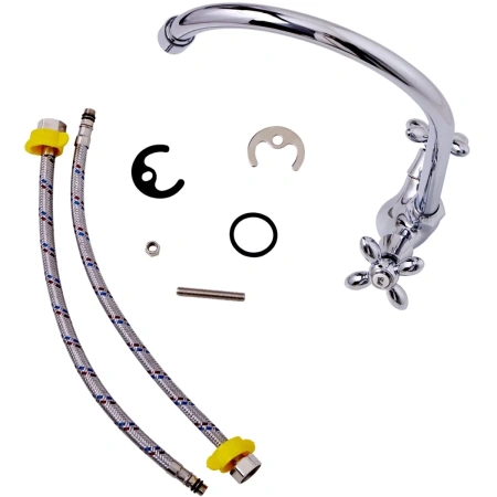 смеситель для кухни agger retro a1900000 хром