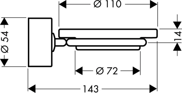 Мыльница Axor Uno 41533000