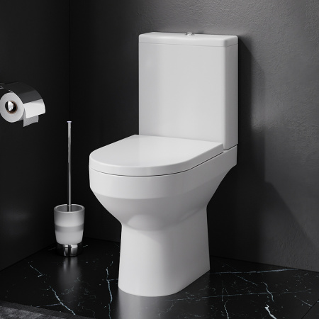 унитаз компакт am.pm spirit v2.0 flashclean ck70c1804w с гигиеническим душем и ершиком с бачком и сиденьем микролифт