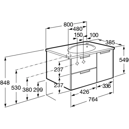 тумба с раковиной дуб верона 80 см roca etna 857301445 + 32700a000 тумба с раковиной дуб верона 80 см roca etna 857301445 + 32700a000