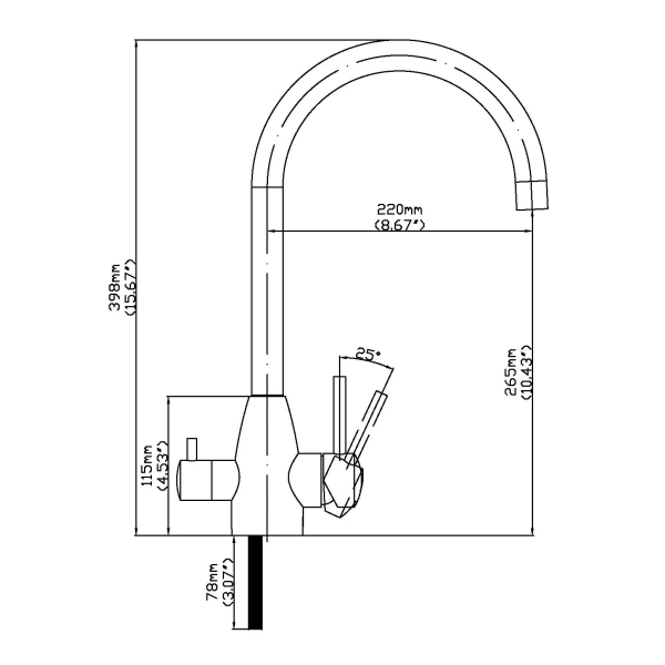 смеситель для кухни seaman eco koblenz ssn-2135a