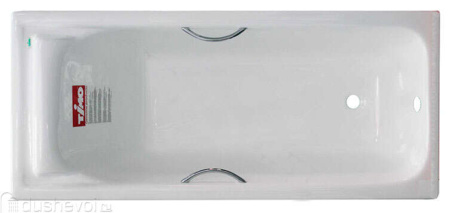 Чугунная ванна Timo Tarmo 180х80 Н0000080 с ручками с антискользящим покрытием