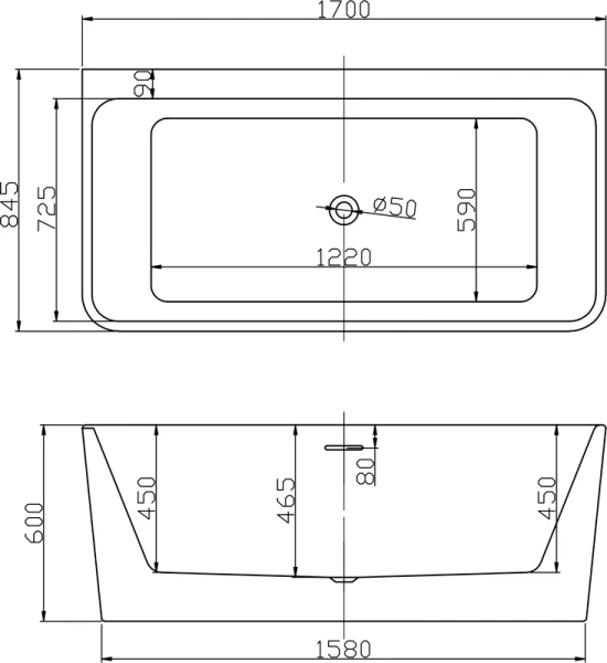 акриловая ванна esbano paris'22 esvapari22 акриловая ванна esbano paris'22 esvapari22