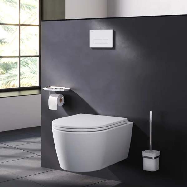 кнопка для инсталляции am.pm pro s i047001 цвет белый глянцевая