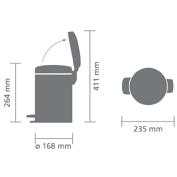 Мусорное ведро Brabantia NewIcon 112140