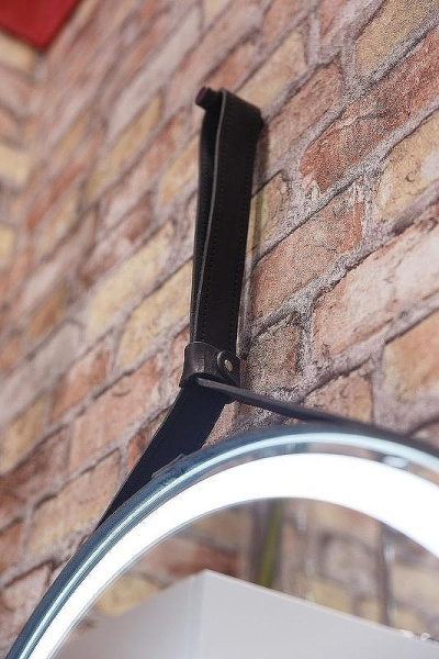 зеркало с подсветкой art&max milan am-mil-650-ds-f-nero