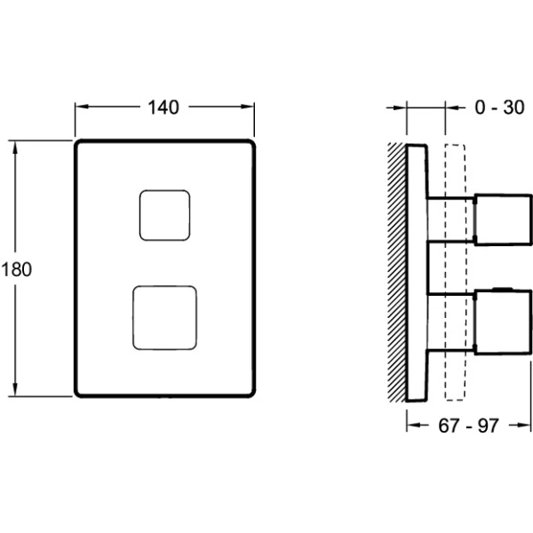 смеситель для душа jacob delafon modulo e75387-cp, хром