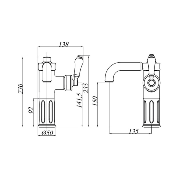 смеситель для раковины migliore ermitage 24997 бронза