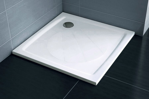 душевой поддон из искусственного камня ravak perseus pro 90×90 xa037701010 белый