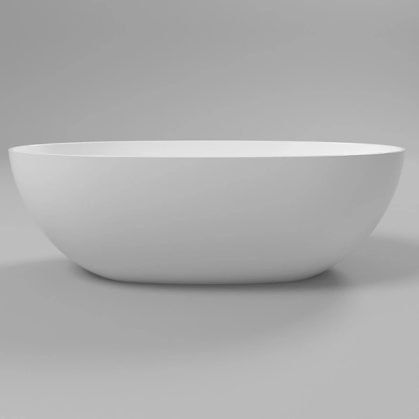 ванна из искусственного камня whitecross diamond 170x87 0201.170087.100 белая глянцевая без гидромассажа