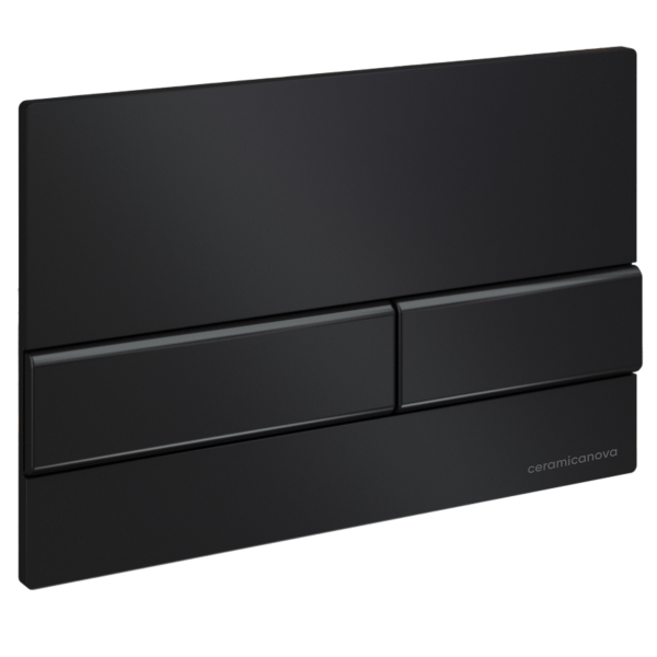 инсталляция ceramicanova envision flat cn1002b для унитаза с клавишей смыва черная матовая