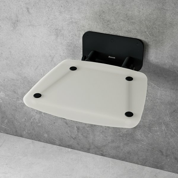 сиденье для душа ravak ovo b ii clear/black b8f0000059 прозрачное черное
