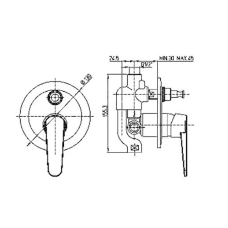 смеситель для душа paini ventus 93cr691 цвет хром смеситель для душа paini ventus 93cr691 цвет хром