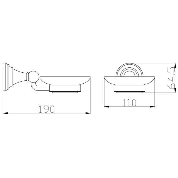 Мыльница Rav Slezak Morava MKA0300CMAT черная матовая