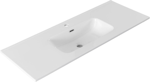 раковина 120 см aquanet flat 00254366 белая