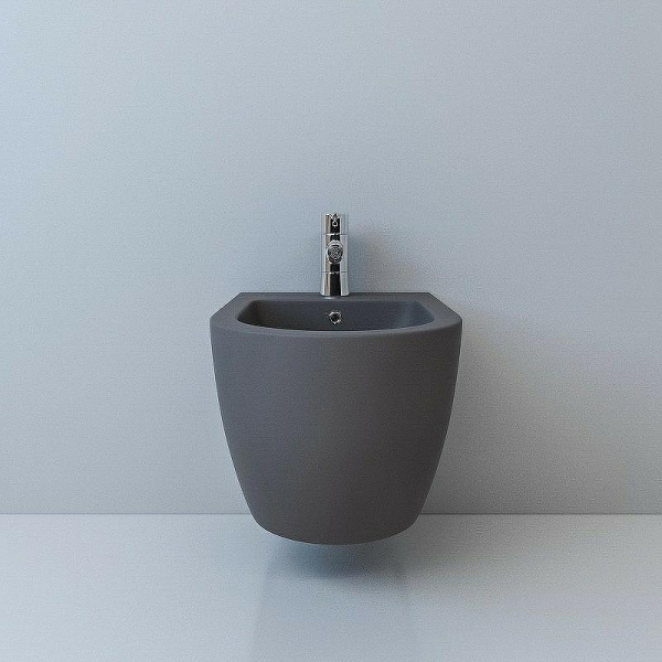 биде подвесное esbano garcia esvbgarcgm серый матовый