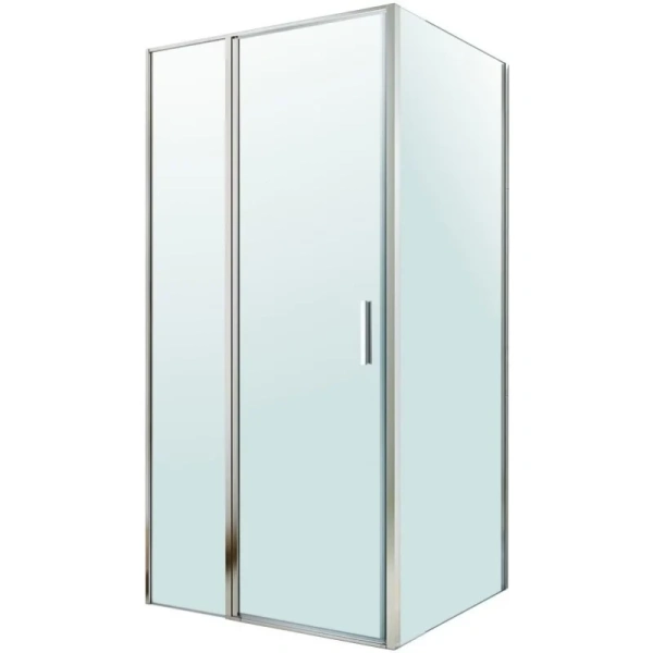 душевой уголок berges legos ls-2 061039 90x80 см, профиль хром, стекло прозрачное