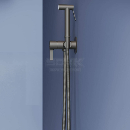 гигиенический душ со смесителем rgw shower panels sp-206b 511408206-04 черный матовый