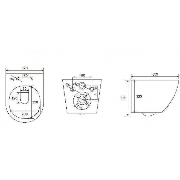 унитаз подвесной esbano garcia esupgarcb черный