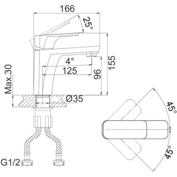 смеситель для раковины d&k berlin touro da1432103 золото