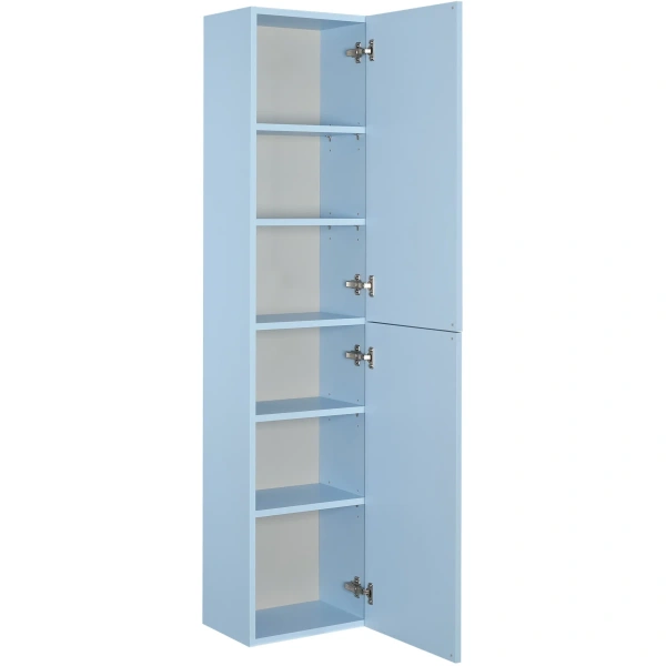 пенал roca domi zru9307872 подвесной l/r, небесно-синий матовый