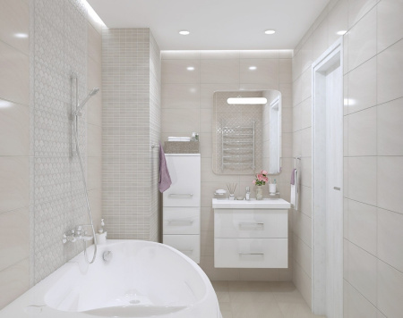 Керамическая плитка Kerama Marazzi Сияние беж настенная 25х40 см