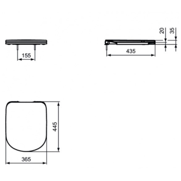сиденье для унитаза ideal standard i.life a t467801 с микролифтом