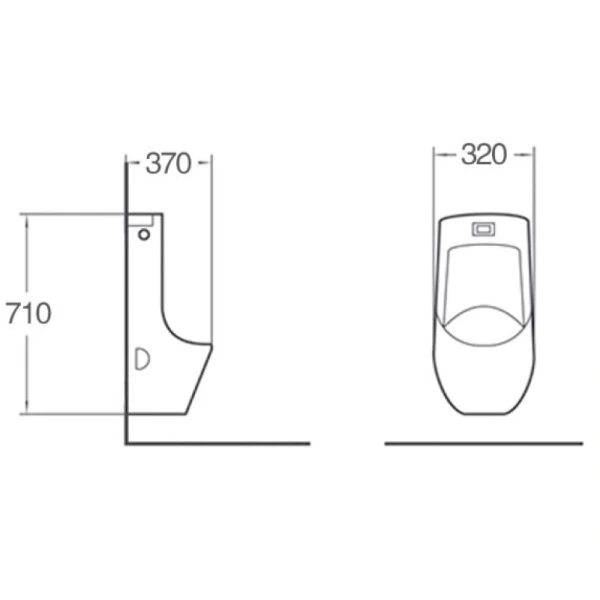 писсуар с встроенным сенсором santiline sl-6002