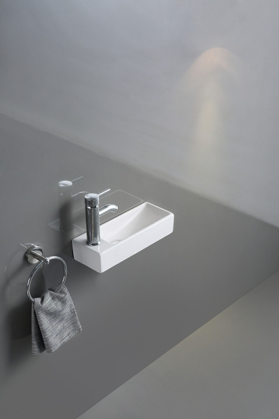 раковина подвесная 38 см ceramalux 9048fr белая