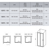 душевая дверь ravak 10° 10dp2 110 0zvd0100z1 профиль белый стекло transparent