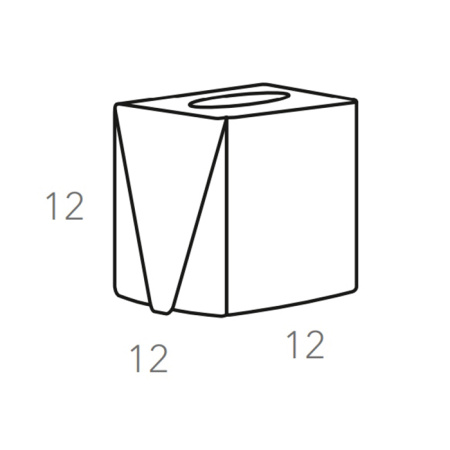 салфетница colombo design adj kleenex badj015-0702 настольная, 12x12хh12 см, пепельная роза|устричный