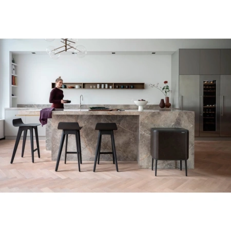 мусорное ведро 11+23л brabantia touch bin bo 127328