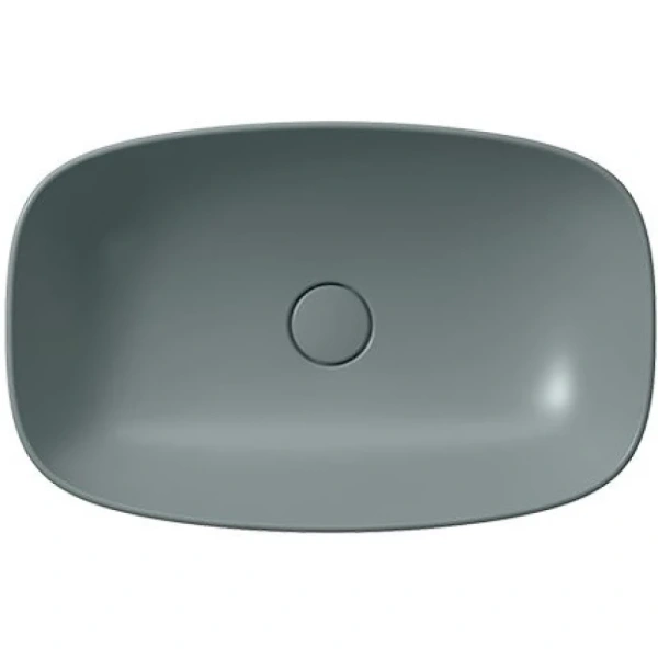 раковина gsi nubes 978304 накладная, 60x38 см, agave opaco (зеленый матовый)