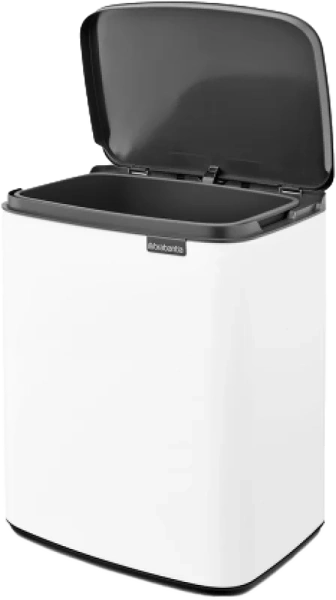 Мусорное ведро Brabantia Bo 222467 12 л, белое