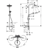 душевая система hansgrohe croma select s showerpipe 280 1jet 26890700
