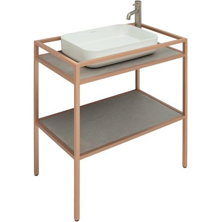 консоль под раковину allen brau liberty 75 1.33002.60 медь браш