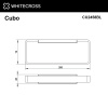 полотенцедержатель 20 см whitecross cubo cu2458bl черный мат