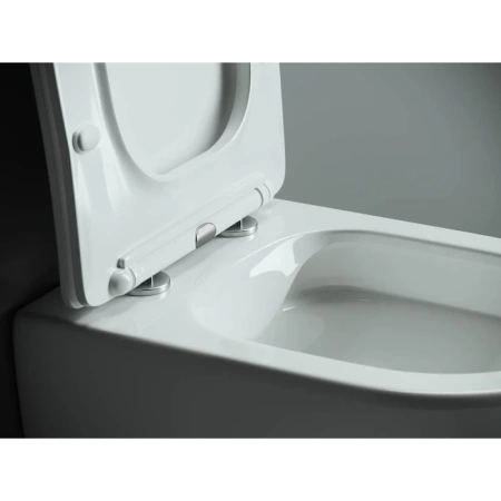 унитаз ceramicanova mono cn1905 подвесной, с сиденьем микролифт, белая