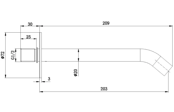 излив allen brau priority 5.31b18-gb брашированное золото
