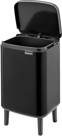 мусорное ведро brabantia bo hi 227141 7 л, матовое черное